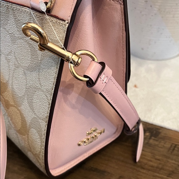 Coach Blush Pink and Beige Shoulder Bag main image 11